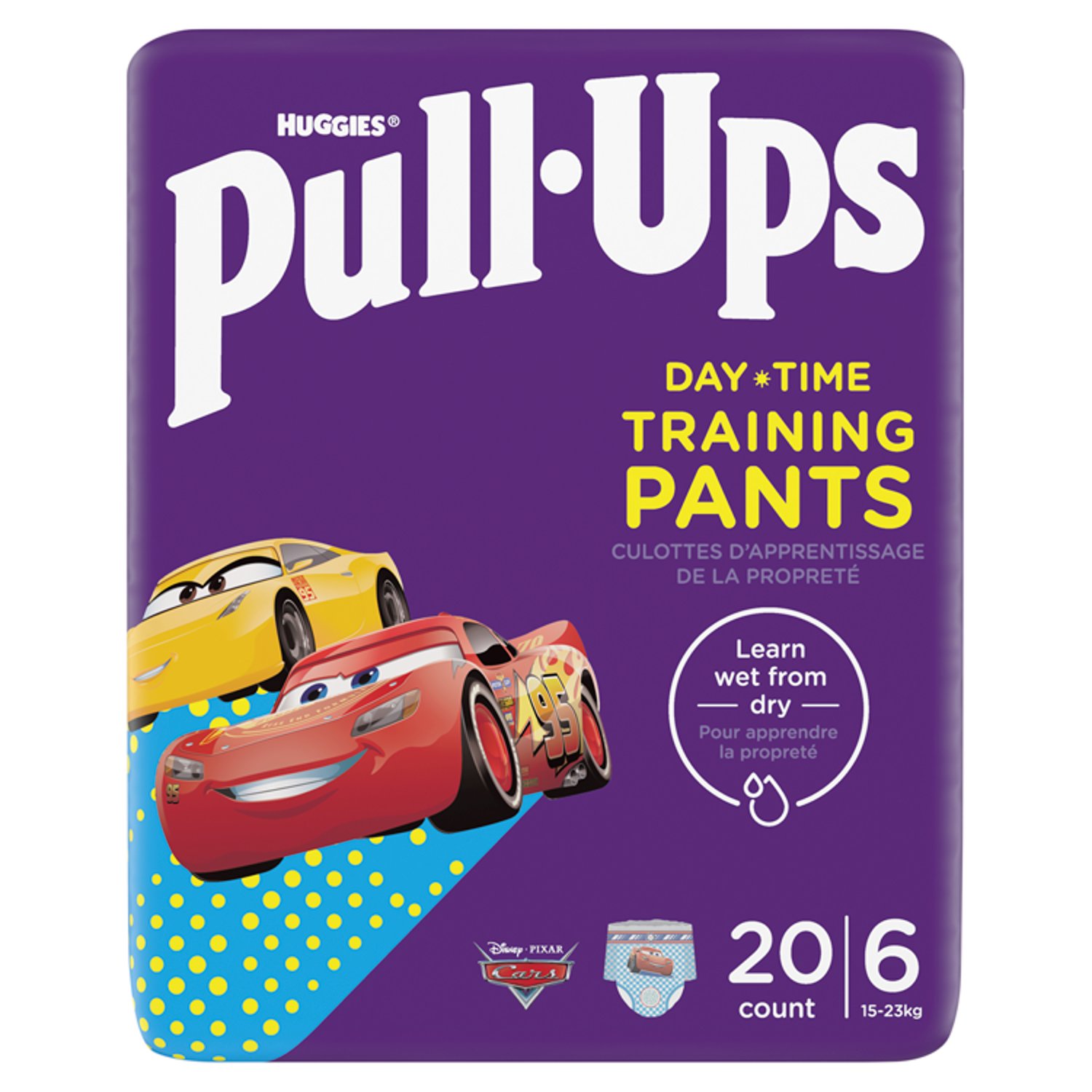 Huggies Pull-Ups Day Time Nappy Pant, Boy Size 6 (20 Piece)
