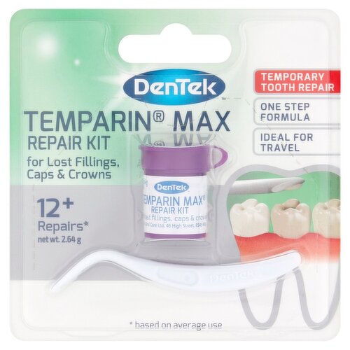 Dentek Temparin Max Temporary Tooth Repair Kit (1 Piece)