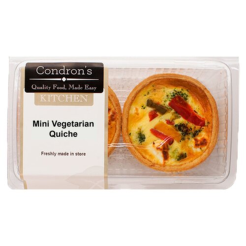 Condron's Mini Vegetarian Quiche 2 Pack (1 Piece)