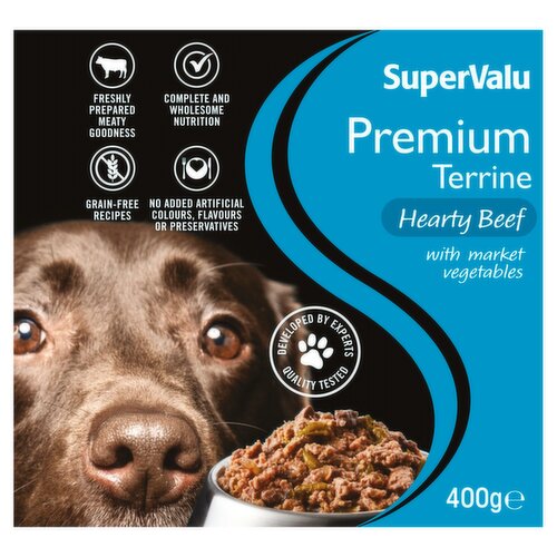 SuperValu Premium Terrine Hearty Beef Dog Food (400 g)