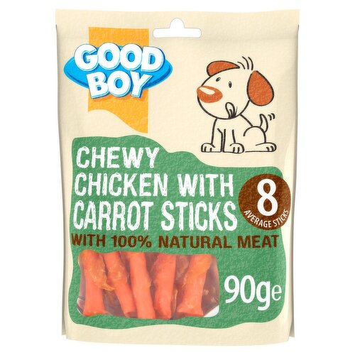 Good Boy Chicken & Carrot Sticks Dog Treats (90 g)