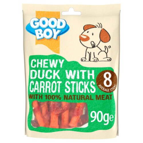 Good Boy Duck & Carrot Sticks Dog Treats (90 g)