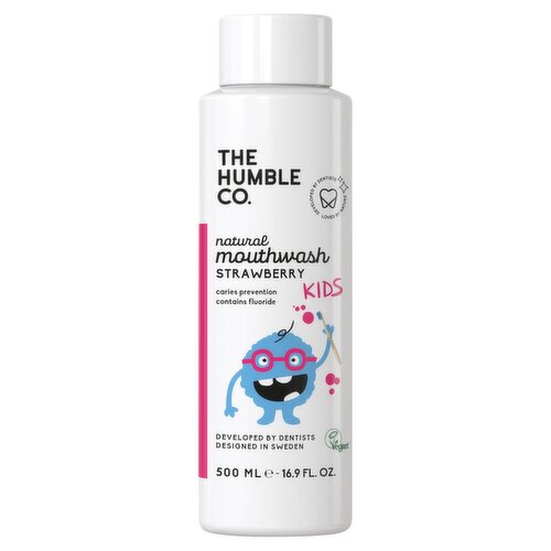 The Humble Company Natural Mouthwash - Kids Strawberry (500 ml)