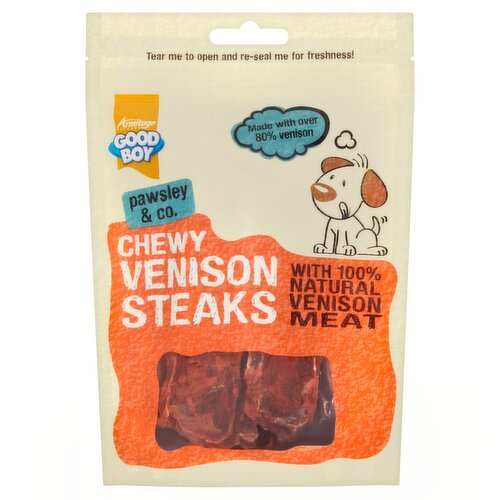 Good Boy Venison Steaks Dog Treats (80 g)