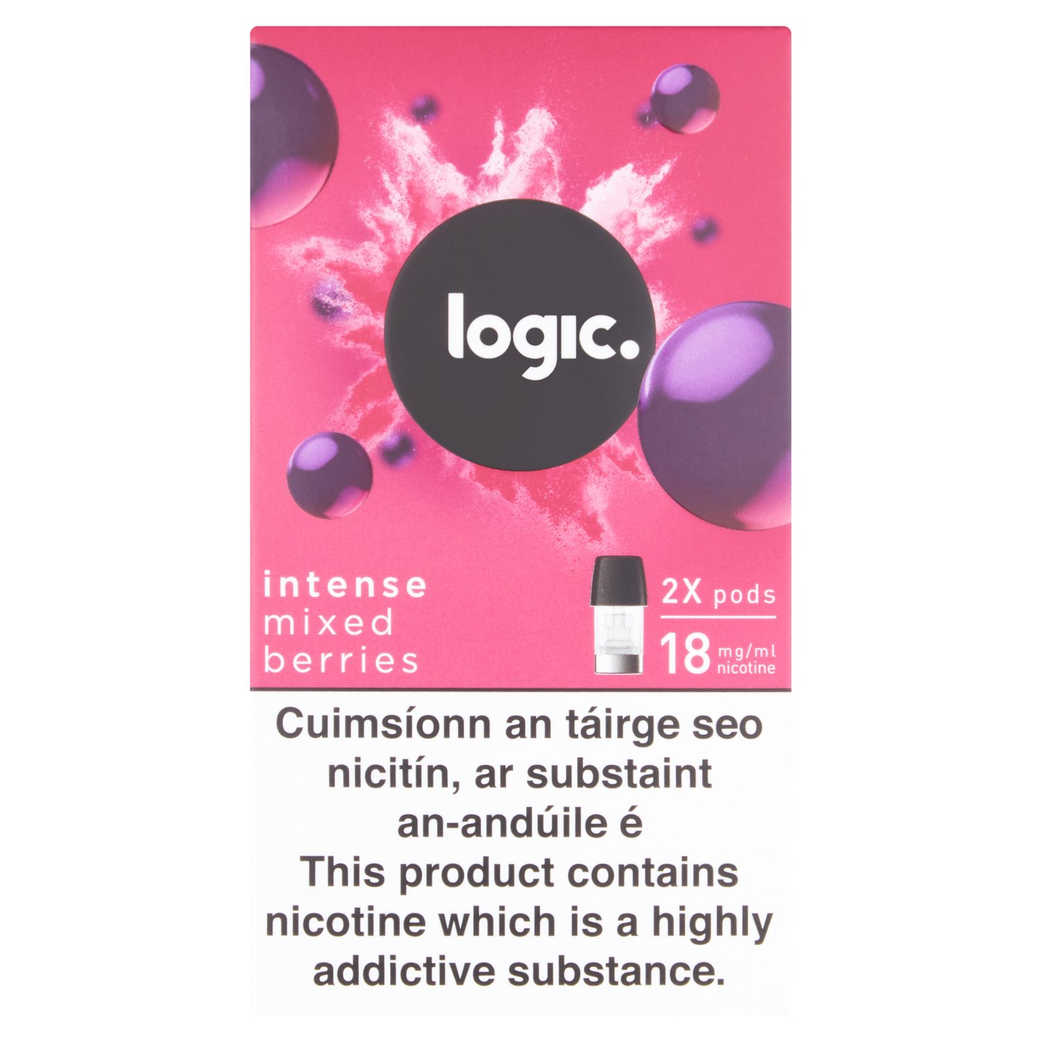 Logic Intense Mixed Berries E-liquid Pods 18mg (1 Piece)