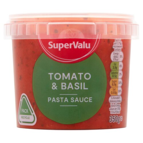 SuperValu Tomato & Basil Pasta Sauce (350 g)