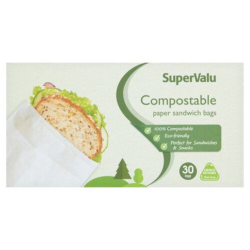 SuperValu Compostable Sandwich Bags (30 Piece)