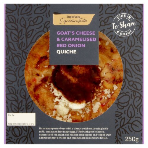 Signature Tastes Goats Cheese & Caramelised Red Onion Quiche (250 g)