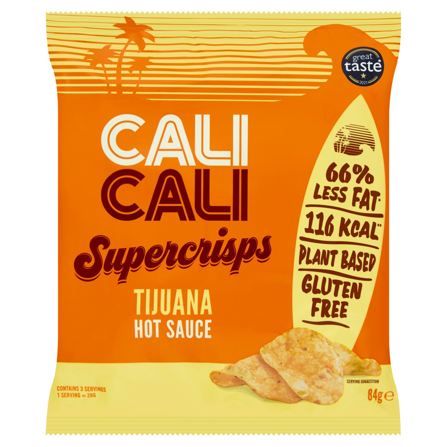 Cali Cali Gluten Free Tijuana Hot Sauce Crisps Bag (84 g)