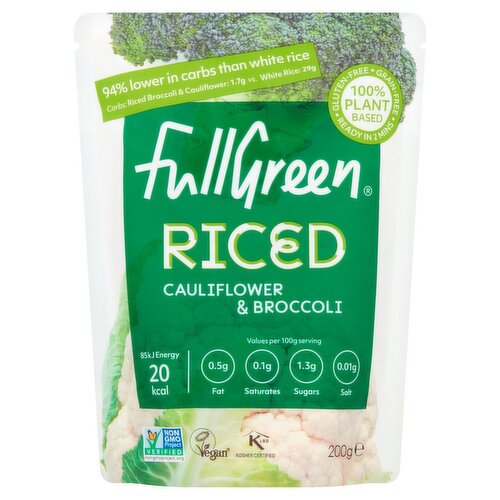 Fullgreen Riced Cauliflower & Broccoli (200 g)