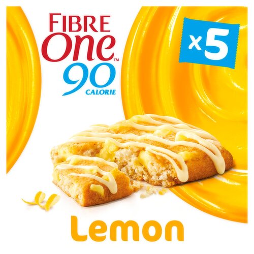Fibre One Lemon Drizzle Squares 30% Less Sugar 5 Pack (120 g)