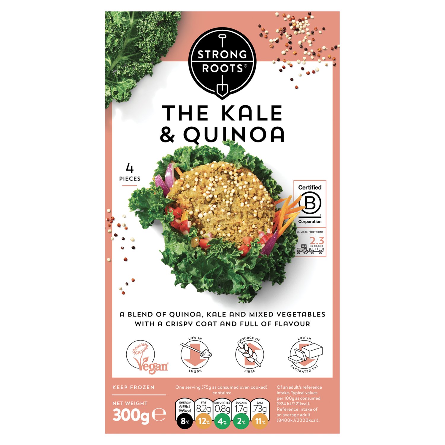 Strong Roots Kale & Quinoa Burger (300 g)