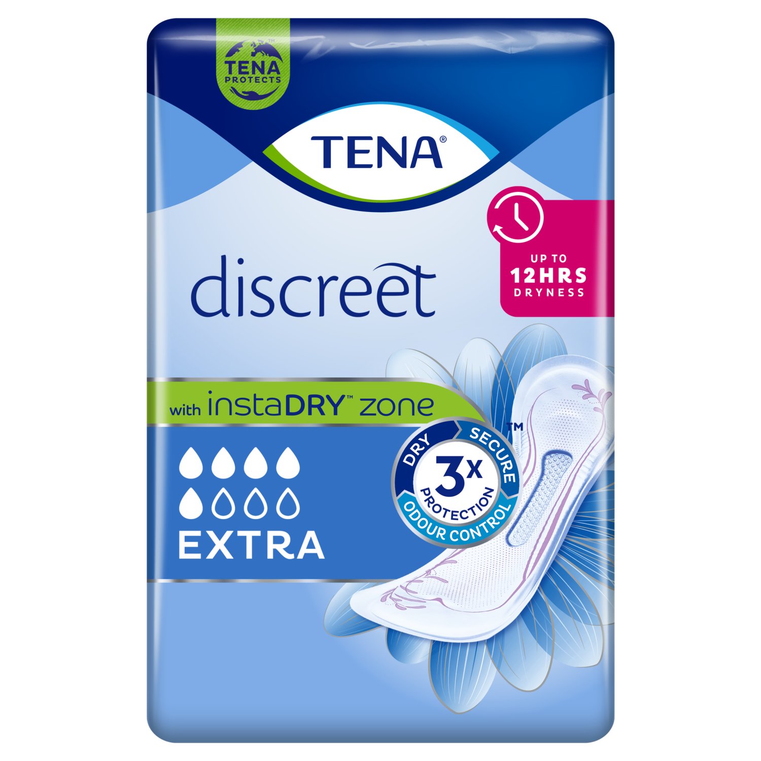 Tena Discreet Extra Pads 10 Pack (10 Piece)