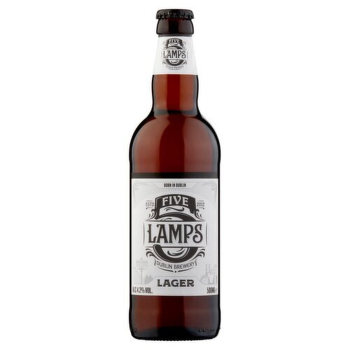 Five Lamps Lager Bottle (500 ml)