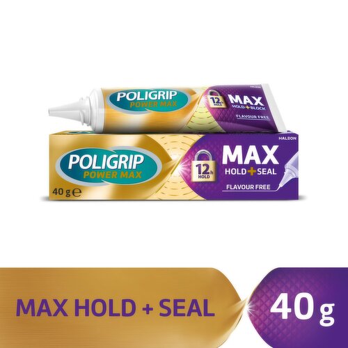 Poligrip Max Seal Denture Fixative (40 g)