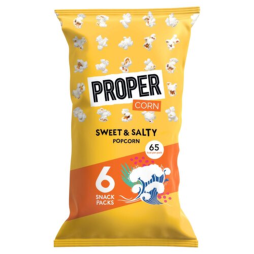 Propercorn Sweet And Salty Popcorn 6 Pack (110 g)