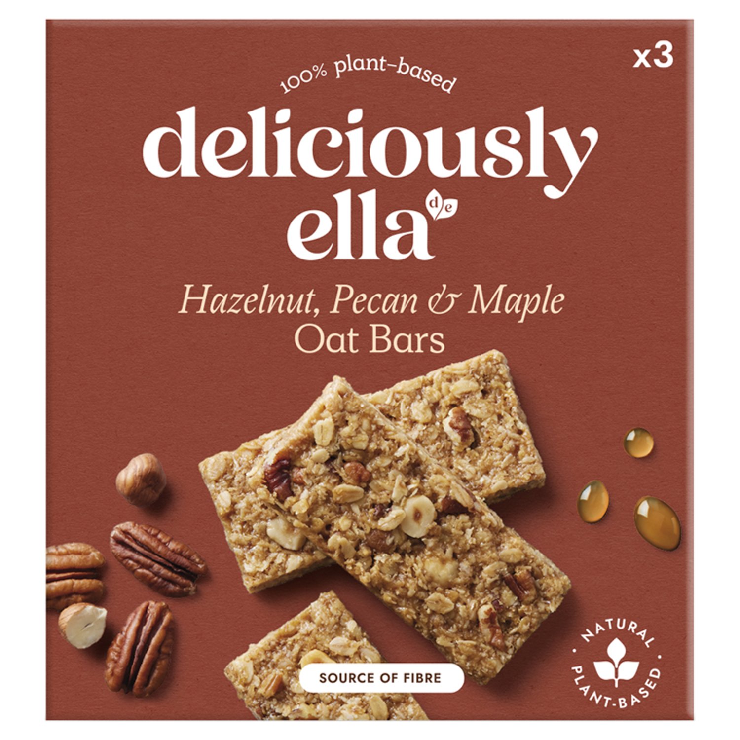 Deliciously Ella Hazelnut Pecan & Maple Oat Bar 3 Pack (50 g)