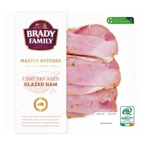 Brady Family Master Butcher 7 Day Dry Age Glazed Irish Ham Slices (120 g)