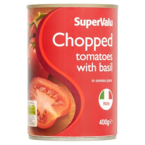 SuperValu Chopped Tomatoes With Basil (400 g)