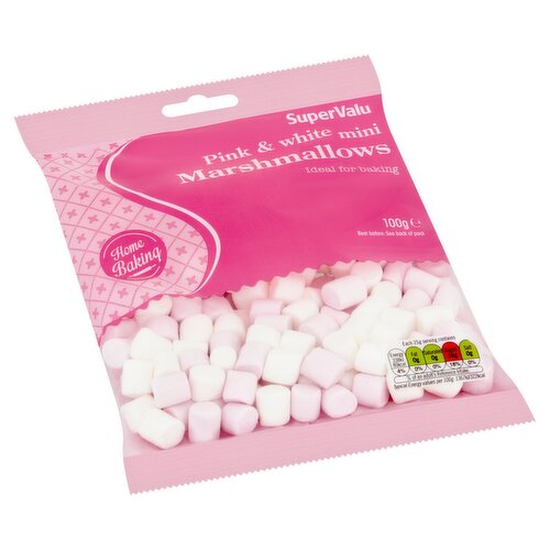 Mini marshmallow rose et blanc vrac