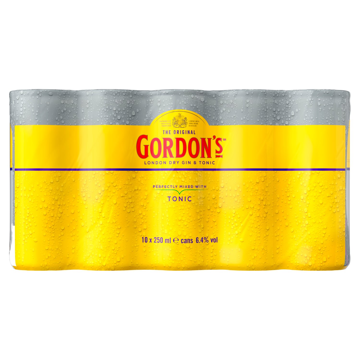 Gordon's Gin & Tonic Premix Cans 10 Pack (250 ml)