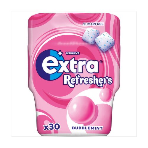 Extra Refreshers Bubblemint Gum Bottle (67.2 g)