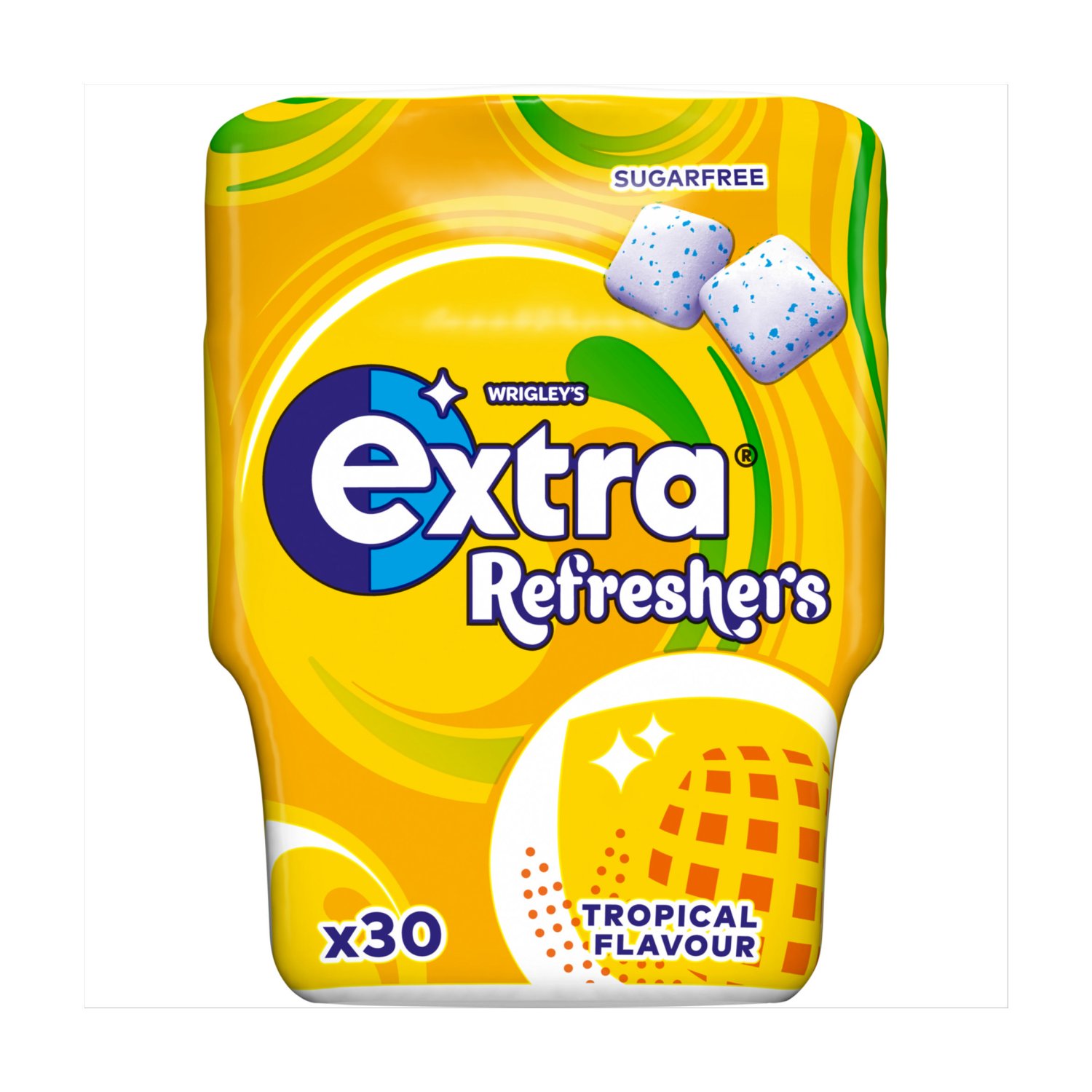 Extra Refreshers Tropical Gum Bottle (67.2 g)