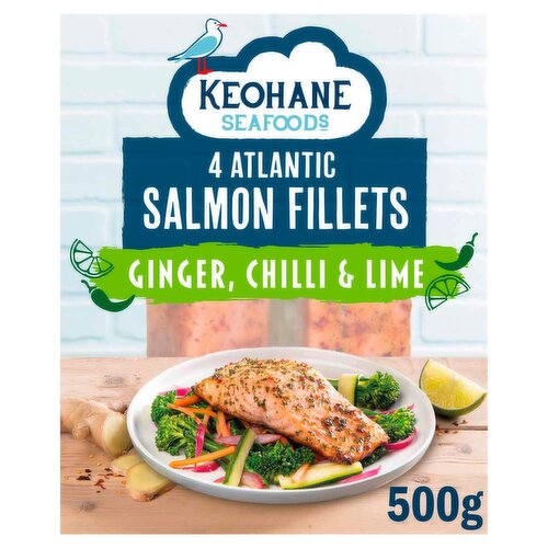 Keohane Seafoods Salmon Darnes With Ginger, Chilli And Lime Marinade (500 g)