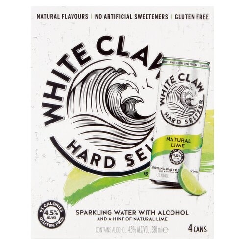 White Claw Natural Lime 4 Pack (330 ml)