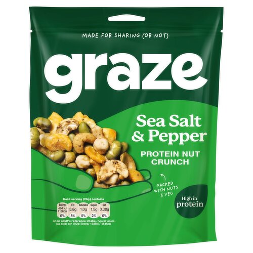 Graze Sea Salt & Pepper Nuts & Veggie Protein Power (100 g)