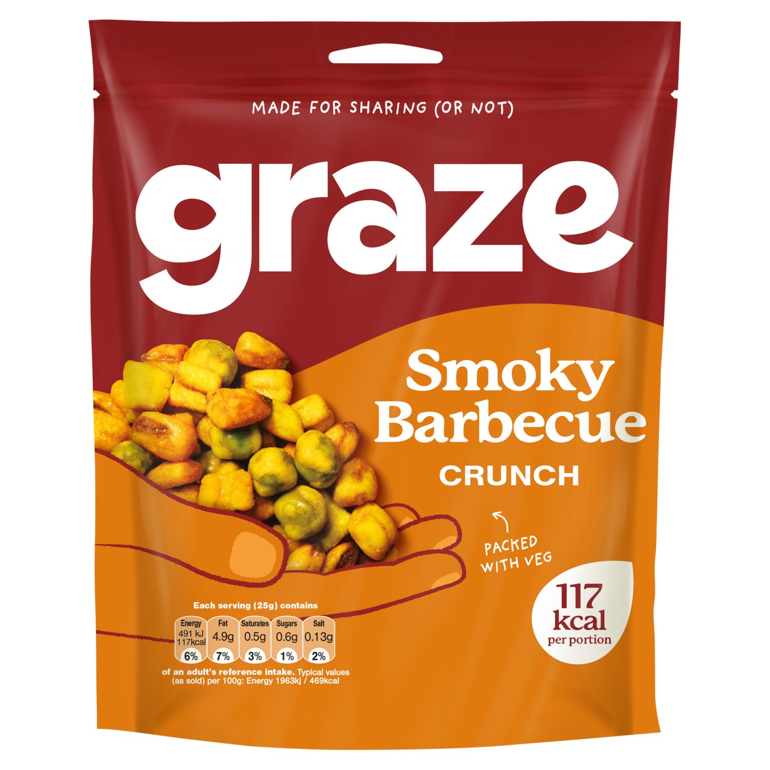 Graze Crunch Sanck Smoky Barbecue Mix (100 g)