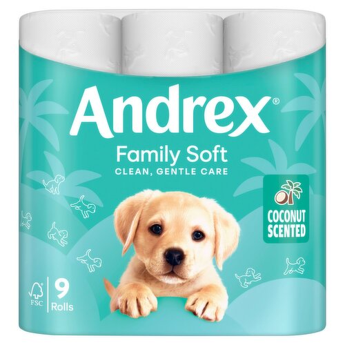 Andrex Coconut Fresh Toilet Tissue (9 Roll)