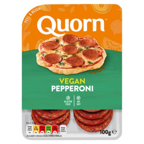 Quorn Vegan Pepperoni Slices (100 g) Storefront EN