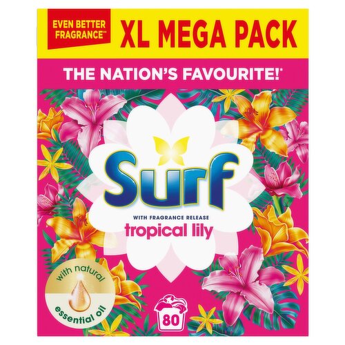 Surf Tropical Lily & Ylang Ylang Washing Powder 80 Washes (4 kg)