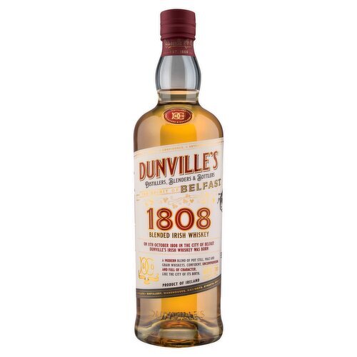 Dunvilles 1808 Blended Irish Whiskey (70 cl)