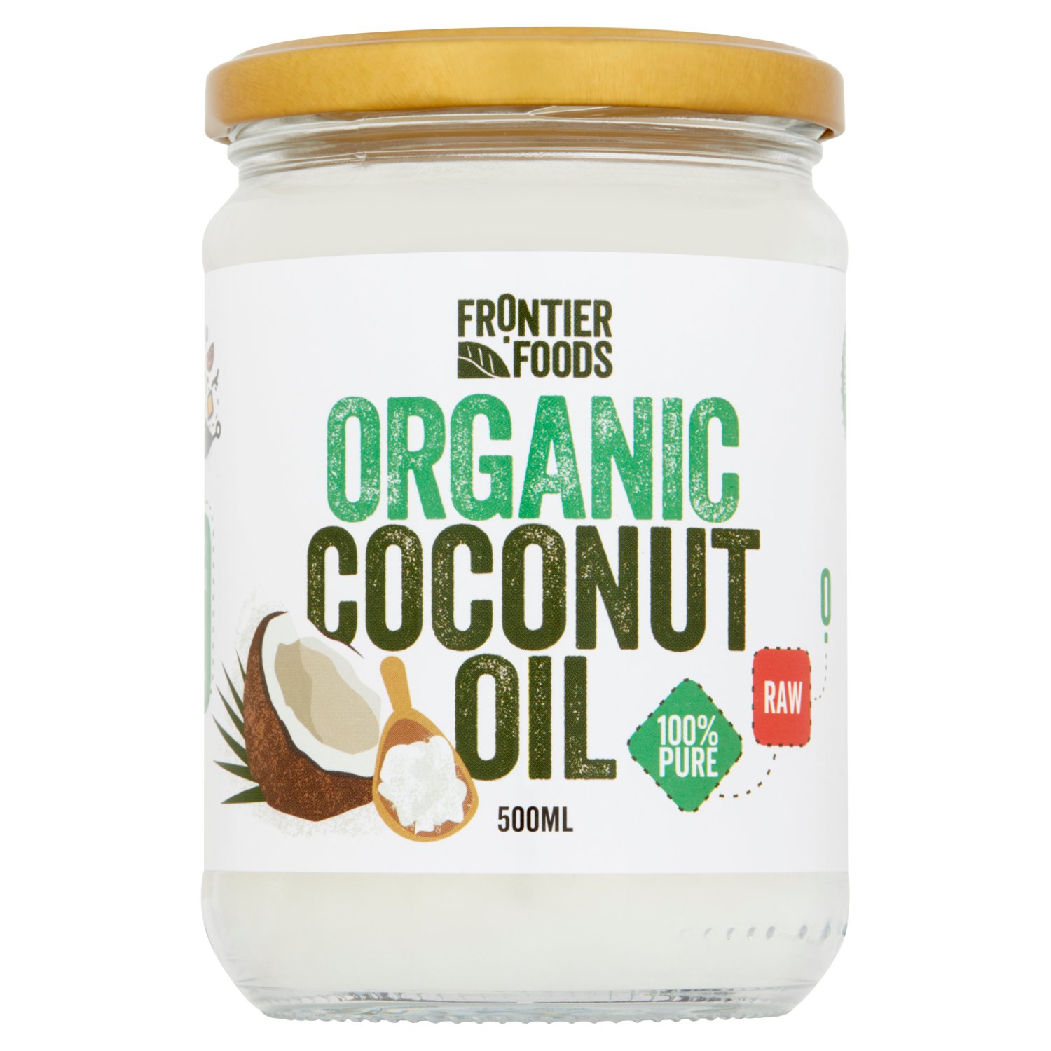 Frontier Foods Organic Coconut Oil (500 ml)