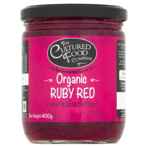 The Cultured Food Company Org Ruby Red Raw Sauerkraut (400 g)