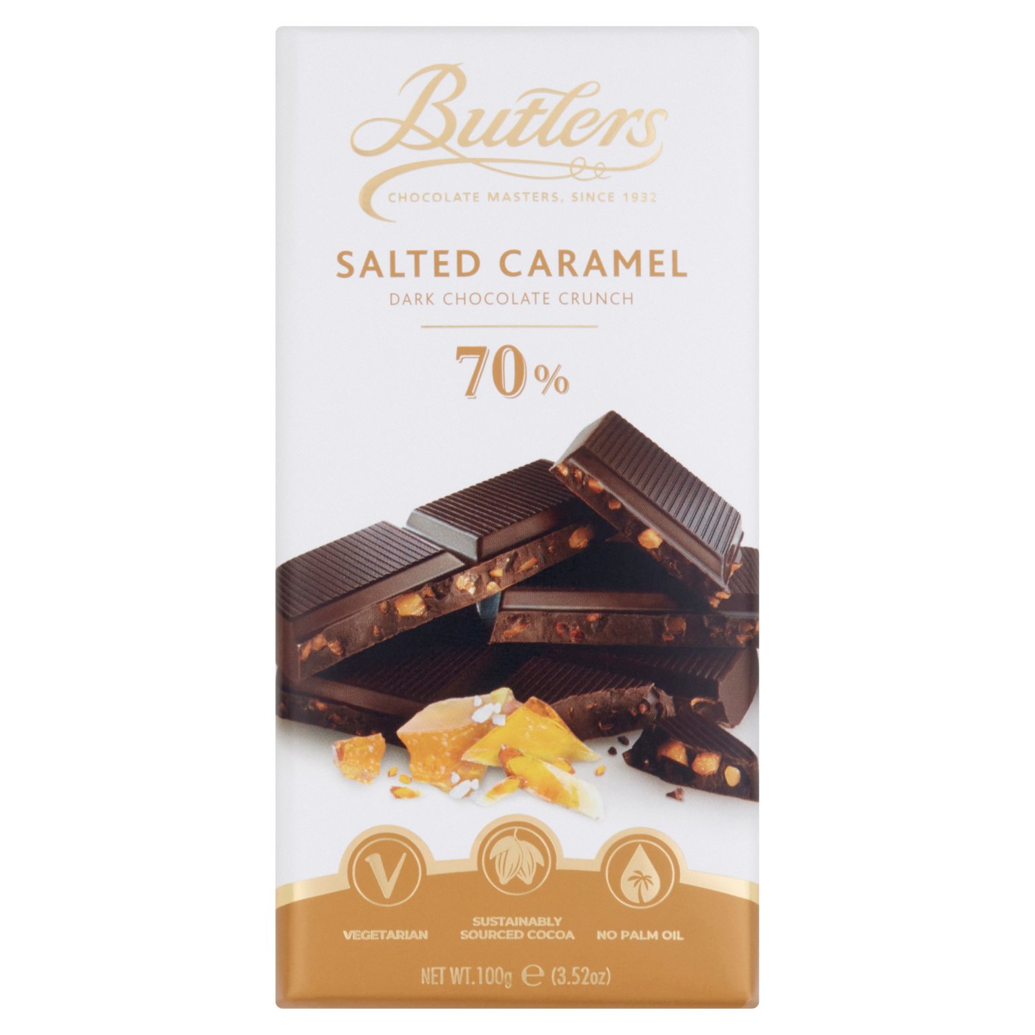 Butlers 70% Dark Salted Caramel Bar (100 g)