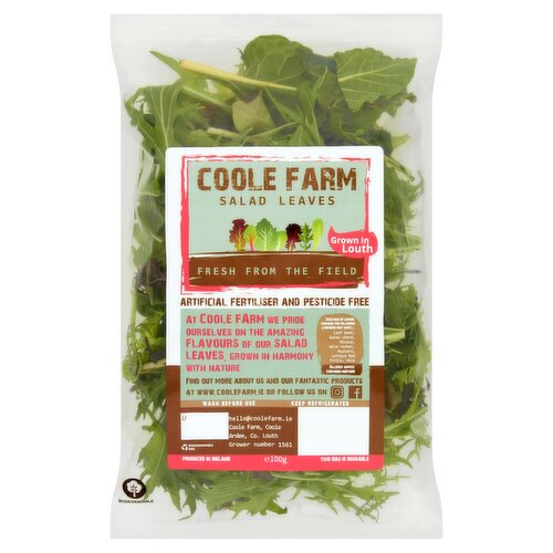 Coole Farm Mixed Bag of Salad Leaves (100 g)