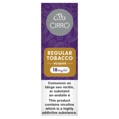 Cirro eLliquid Regular Tobacco 18mg (1 Piece)