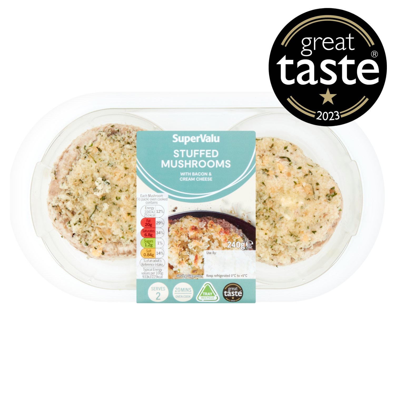 SuperValu Stuffed Mushroom With Bacon And Cream Cheese (240 g)