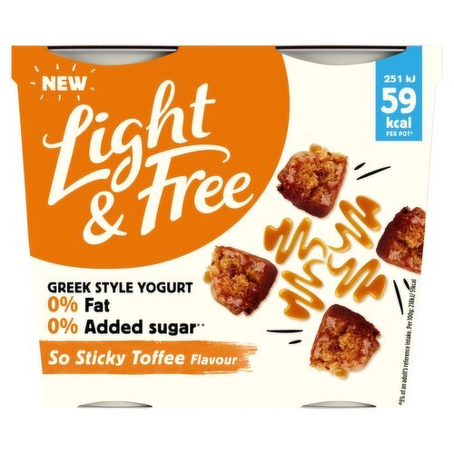 Danone Light & Free Sticky Toffee 4 Pack (115 g)