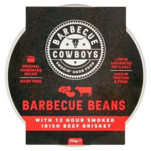 Barbecue Cowboys Barbecue Beans with 12 Hour Smoked Beef Brisket (350 g)