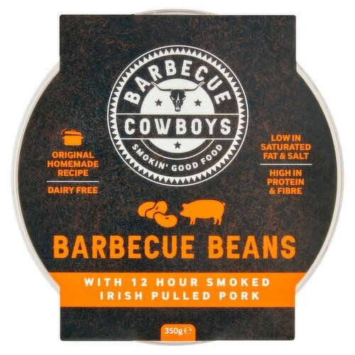 Barbecue Cowboys Barbecue Beans with 12 Hour Irish Pulled Pork (350 g)