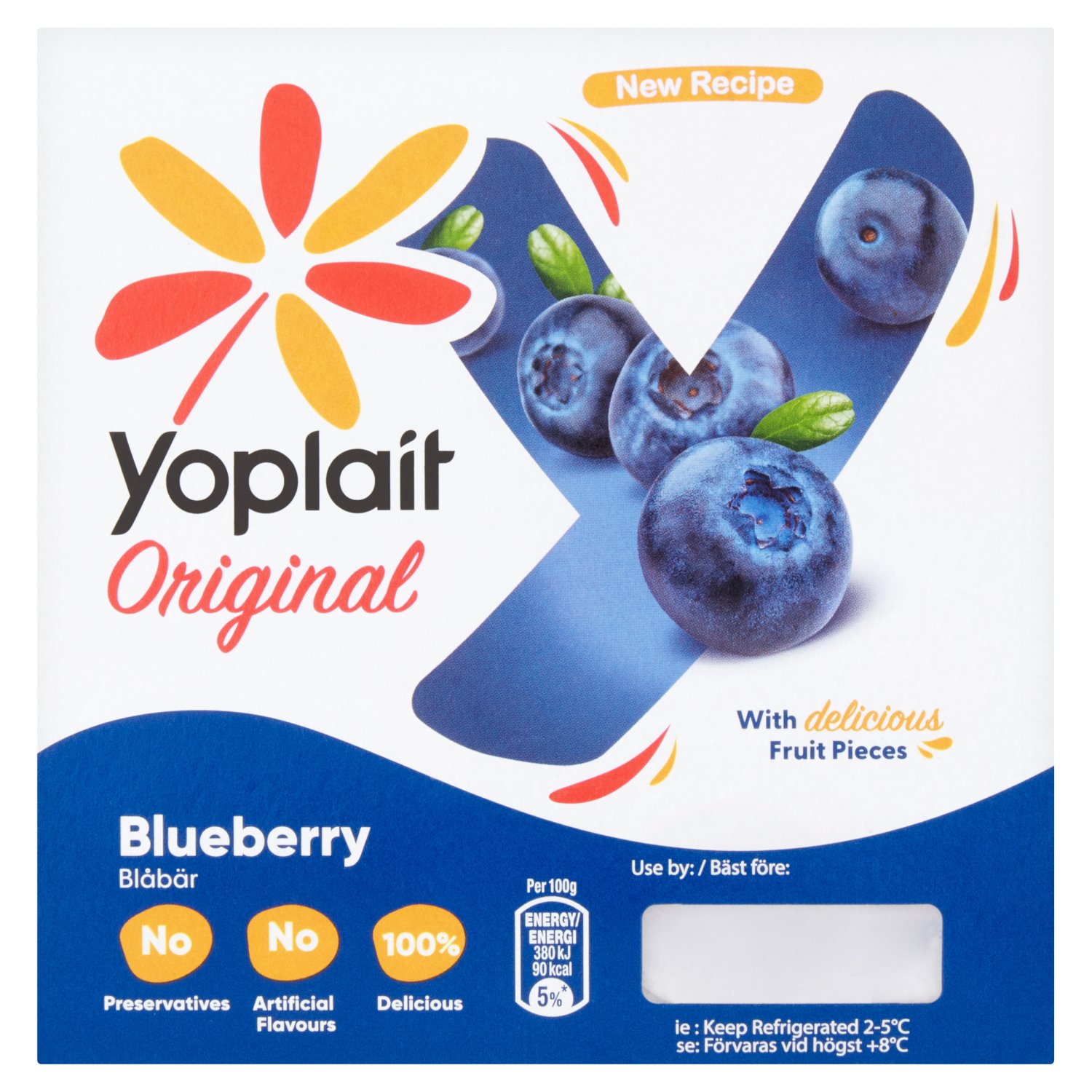 Yoplait Blueberry Yogurt 4 Pack (125 g)