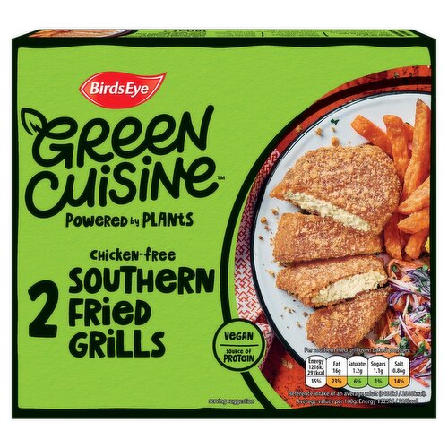 Birds Eye Green Cuisine 2 Chicken-Free Southern Fried Grills (170 g)