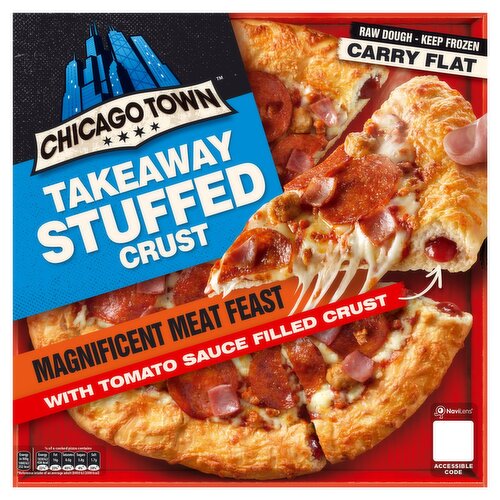 Chicago Town Stuffed Crust Meat Feast Pizza (640 g)