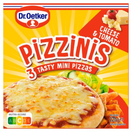 Dr.Oetker Cheese & Tomato Pizzinis 3 Pack (220 g)