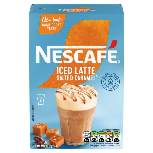 Nescafe Gold Iced Salted Caramel Latte Sachets (102 g)