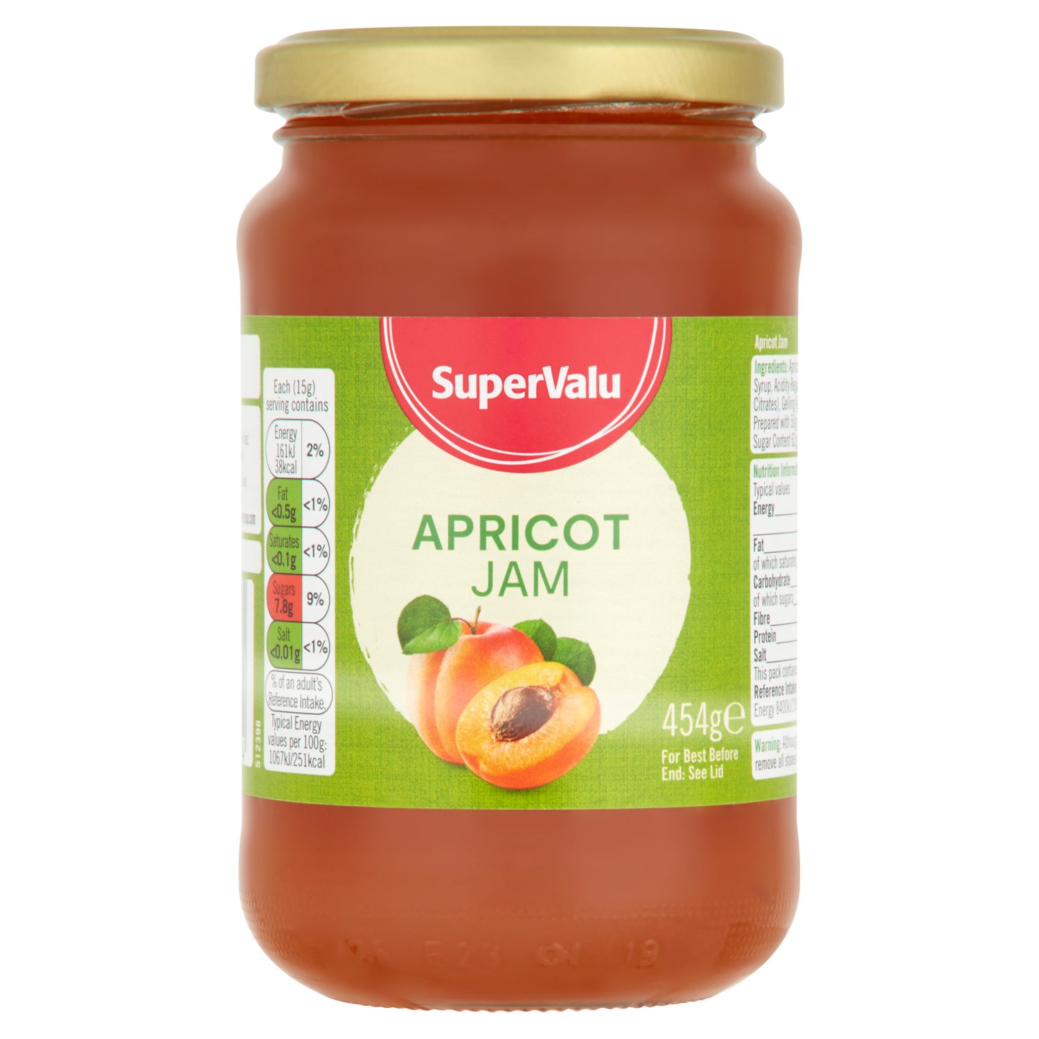 SuperValu Apricot Jam 454g